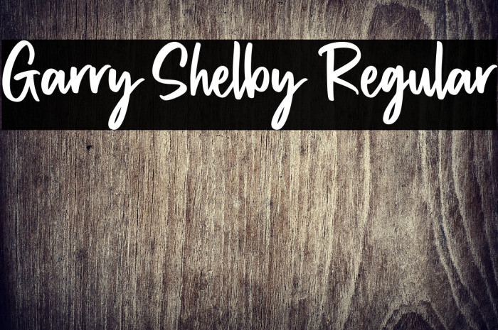 Garry Shelby Regular Example 1