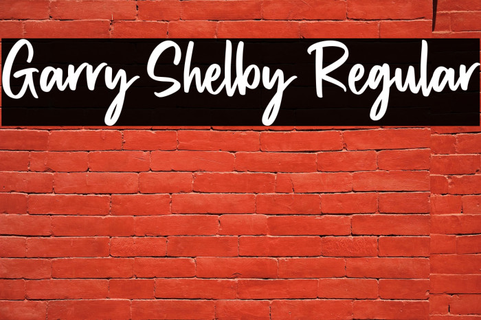 Garry Shelby Regular Example 3