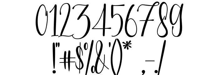 Garsen Blossom Font OTHER CHARS