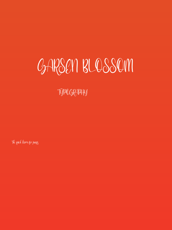 Garsen Blossom Poster
