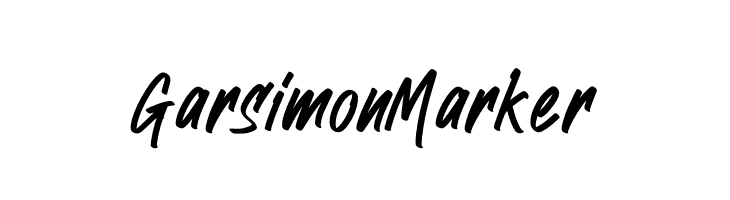 Garsimon Marker  Frei Schriftart Herunterladen