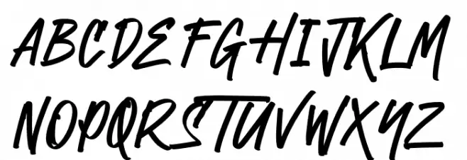 Garsimon Marker Schriftart Groß