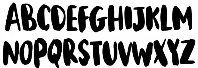 Gartawati Font UPPERCASE