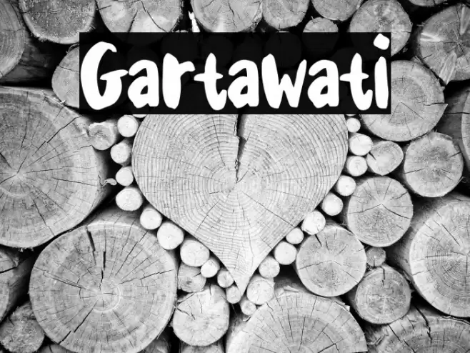Gartawati Font examples