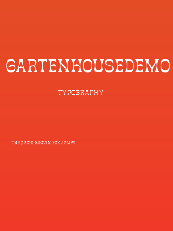 GartenHouseDemo Poster