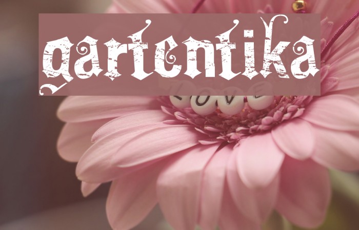 Gartentika Font examples