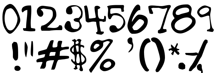 Garth Hand Font OTHER CHARS