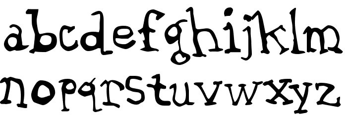 Garth Hand Font LOWERCASE