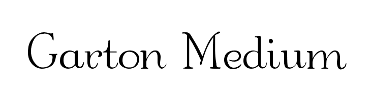 Garton Medium Font