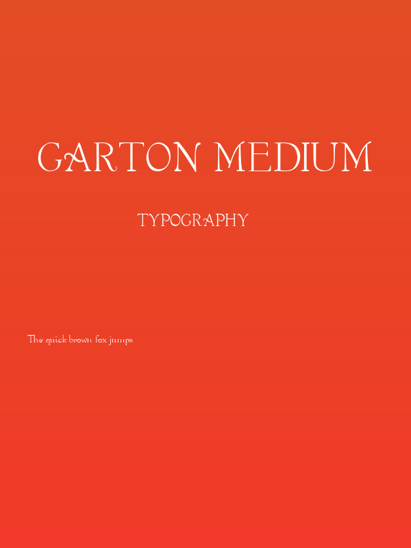 Garton Medium Poster