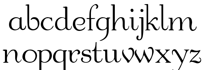 Garton Medium Font LOWERCASE