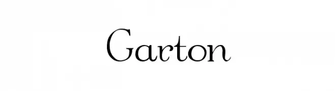 Garton  フリーフォントのダウンロード