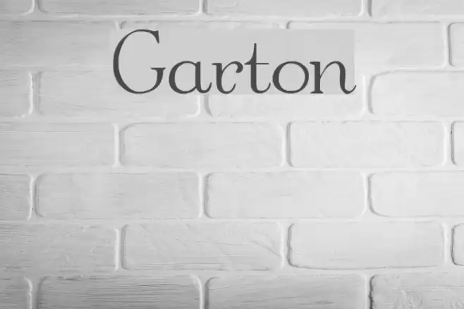 Garton Font examples