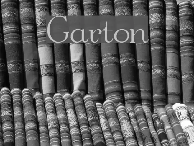 Garton Font examples