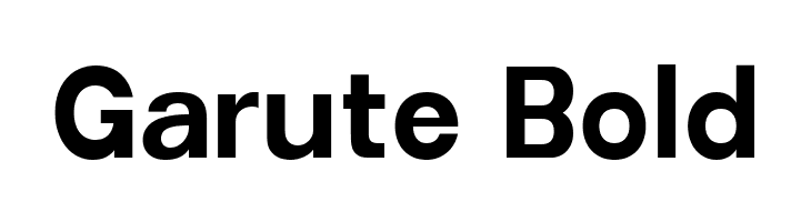 Garute Bold  フリーフォントのダウンロード