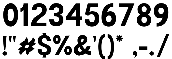 Garute Bold Font OTHER CHARS