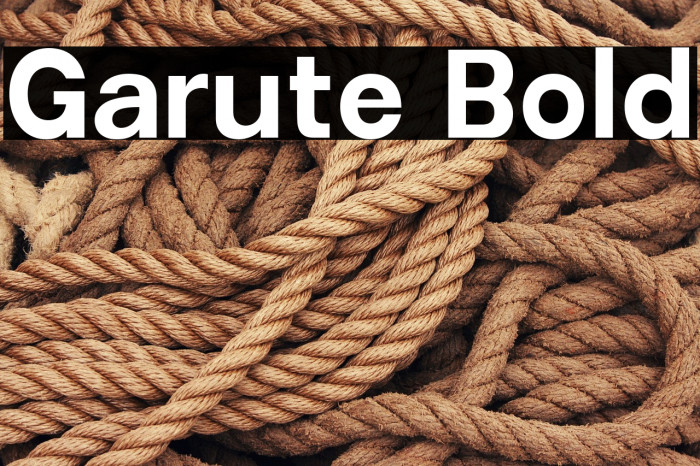 Garute Bold Example 1