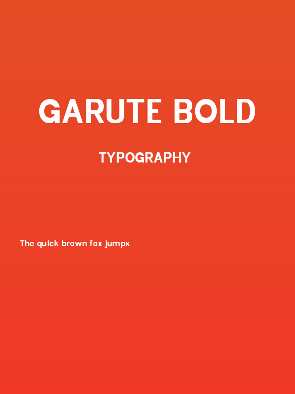 Garute Bold Poster