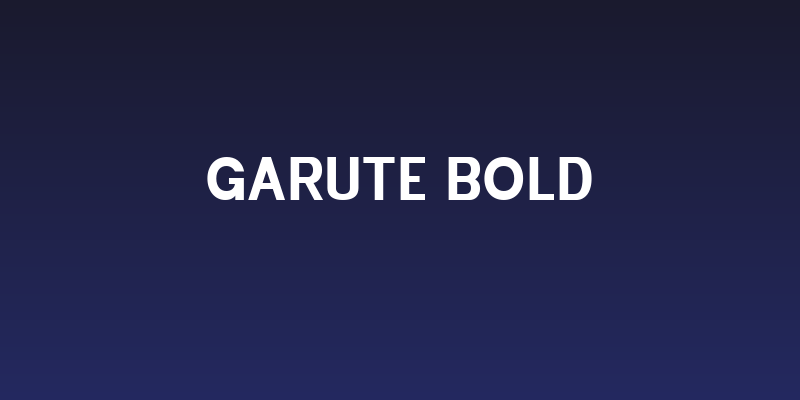 Garute Bold Social Header