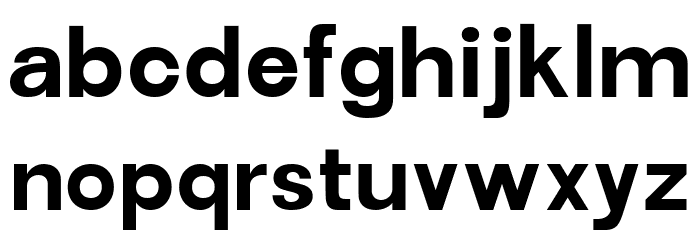 Garute Bold Font LOWERCASE