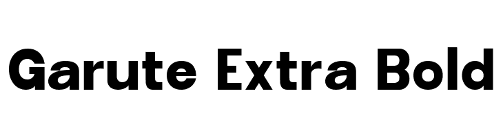 Garute Extra Bold  Скачать бесплатные шрифты