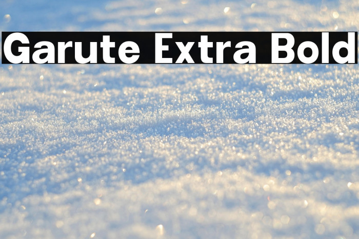 Garute Extra Bold Example 2