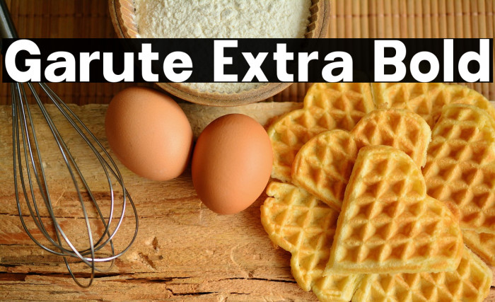Garute Extra Bold Example 3