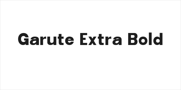 Garute Extra Bold Logo