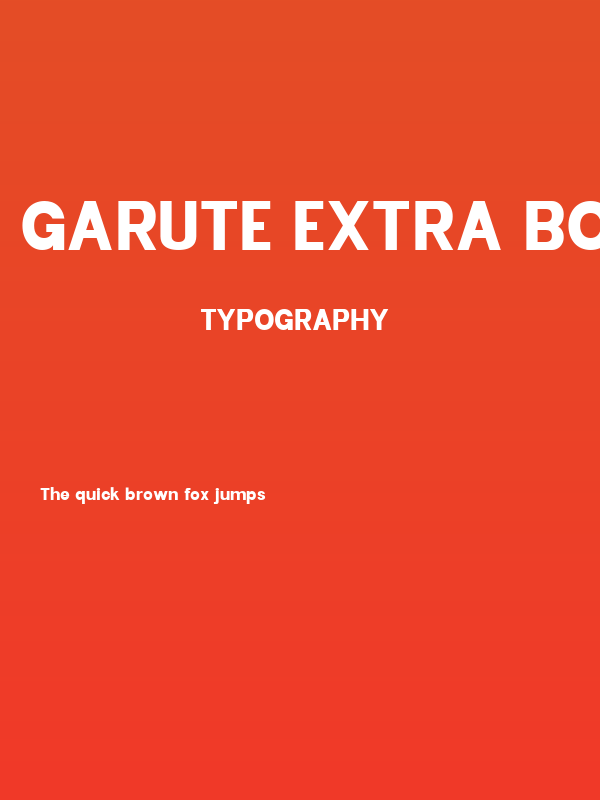 Garute Extra Bold Poster