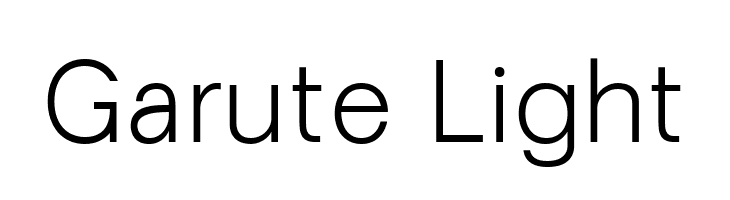 Garute Light  Скачать бесплатные шрифты