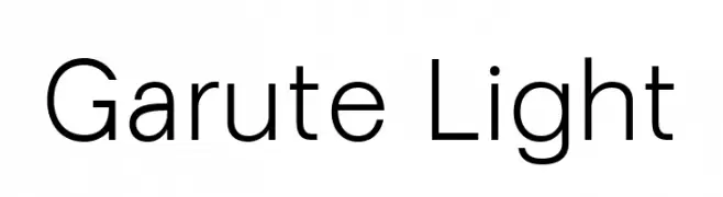 Garute Light  font caratteri gratis