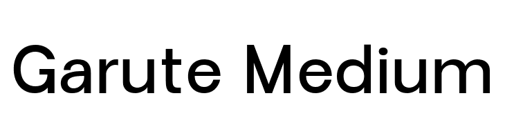 Garute Medium  Frei Schriftart Herunterladen
