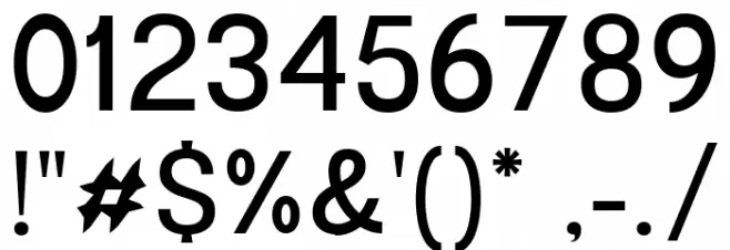 Garute Medium Font OTHER CHARS