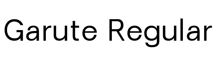 Garute Regular  フリーフォントのダウンロード