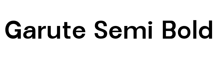 Garute Semi Bold  Frei Schriftart Herunterladen