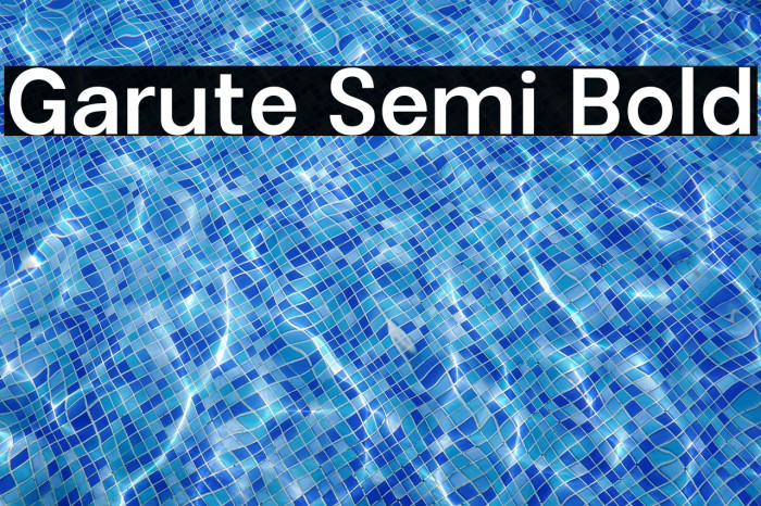 Garute Semi Bold Example 1