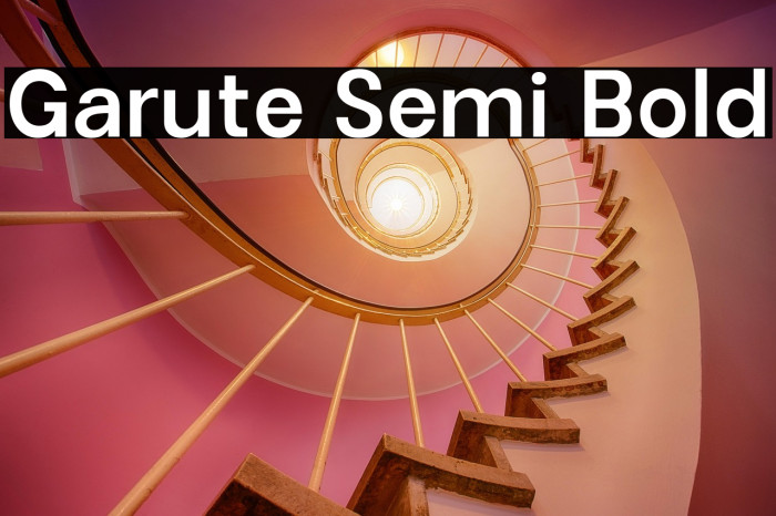 Garute Semi Bold Example 2