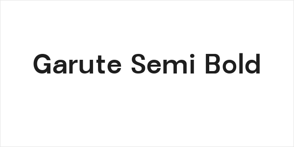 Garute Semi Bold Logo