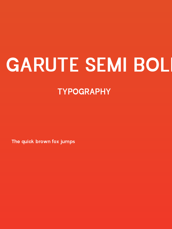 Garute Semi Bold Poster