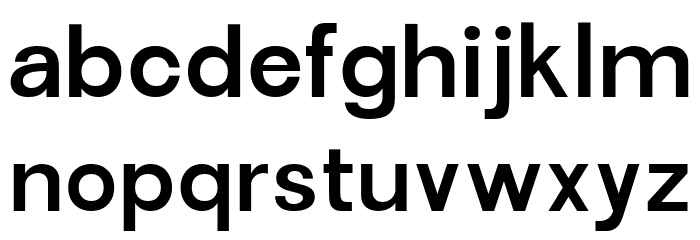 Garute Semi Bold Font LOWERCASE