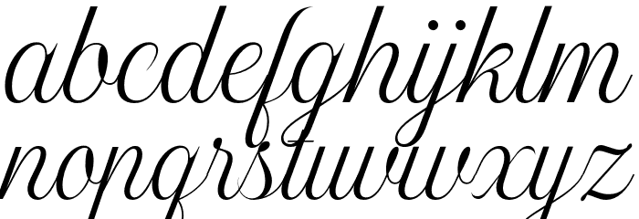 Gary Downley Script PERSONAL Regular Font LOWERCASE