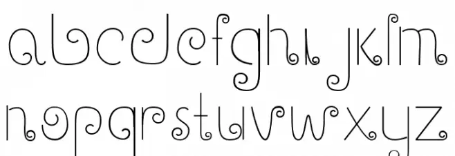 Gary Font LOWERCASE