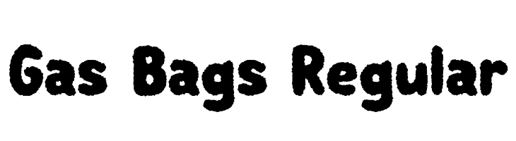 Gas Bags Regular  नि: शुल्क फ़ॉन्ट्स डाउनलोड