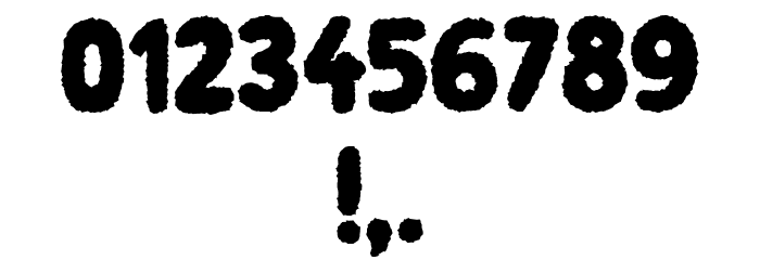 Gas Bags Regular フォント その他の文字