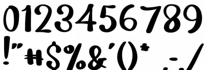 Gas Crot Font OTHER CHARS