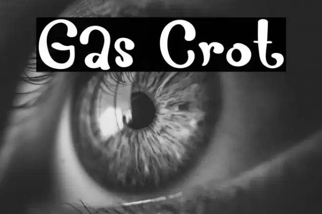 Gas Crot Font examples