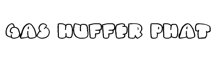 Gas Huffer Phat  font caratteri gratis
