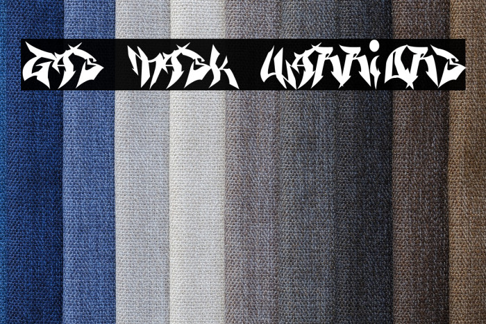 Gas Mask Warriors Font examples