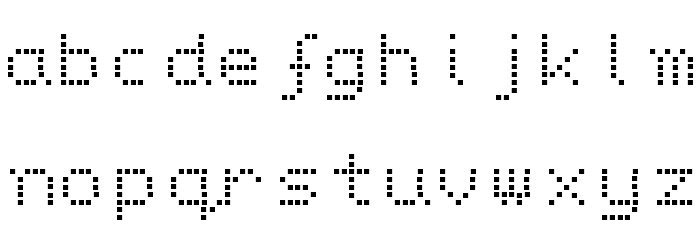 Gas Plasma PG Font LOWERCASE