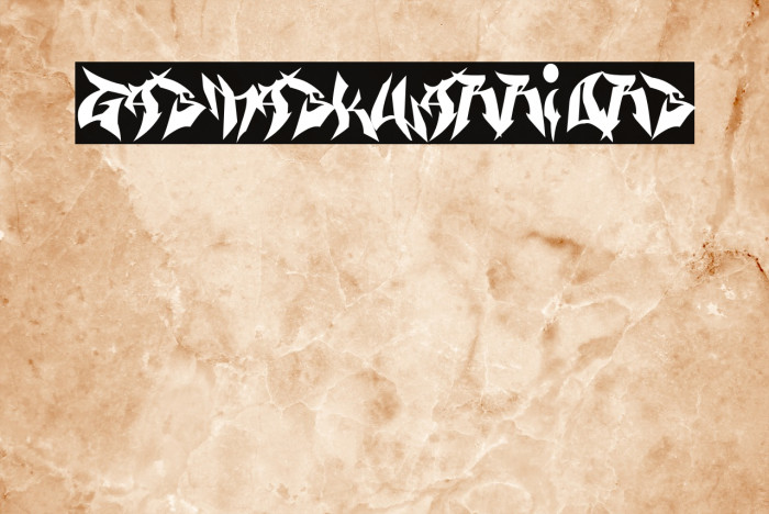 GasMaskWarriors Font examples